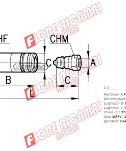 Alternative view of 80560 - INN.RAP. TIPO PUSH-PULL TUBI RIGIDI CER